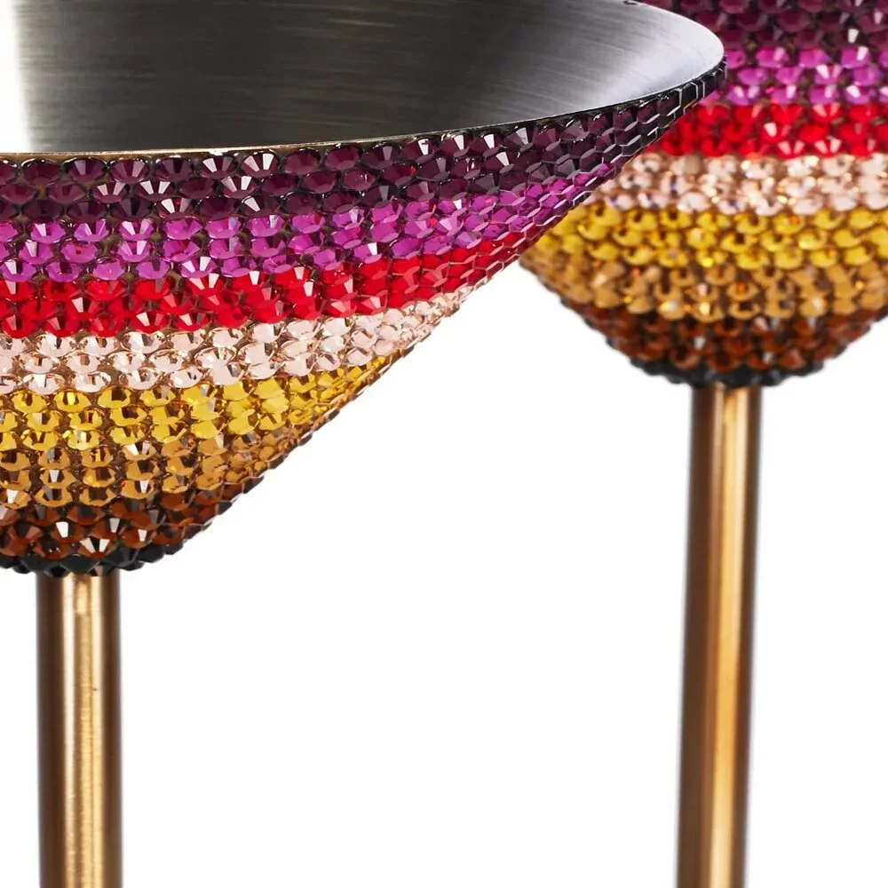 ❌SOLD❌Rare! Kurt Geiger - Wonka x Kurt Geiger London Stripe Martini Glasses - Picture 3 of 5